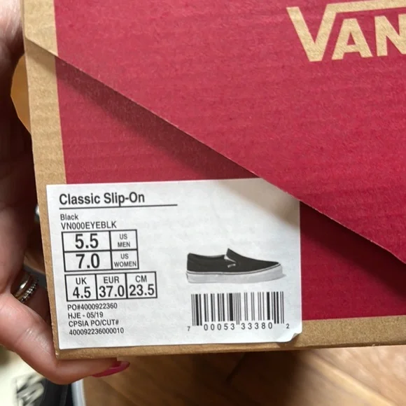 Vans Black Slip-On Sneakers - Picture 5 of 8